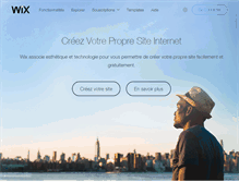Tablet Screenshot of fr.wix.com